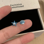 Sr1198 asymmetrical starfish shell pair