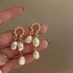 Pearl Tassel Ear Clip