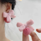 Pink 925 Silver Needle Pair