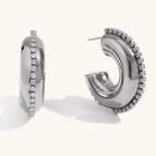 Earrings-Steel Color