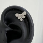 A1523 Silver Retro Butterfly Ear Bone Stud
