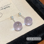 Lxw005 Grape Purple Ball Ear Bone Stud【10mm】