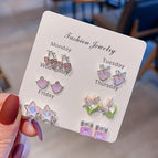 E1571-Classification of Nail Art Accessories / Week Earrings Suit