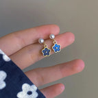 Blue mini earrings
