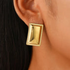 01 18K Real Gold Square a-1335