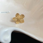 Ear Clip-Golden-Flowers