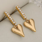 Red Heart / Gold / 1 Pair/Package
