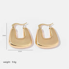 Gold / Positive U-Shaped Earrings