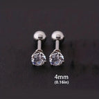 Silver / 4mm Pair
