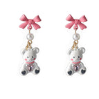 Bear Love Heart Stud Earrings 575