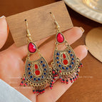 24-Retro Blue and Red Water Drop 353A