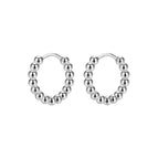 Steel Ball round Steel Color (a Pair)