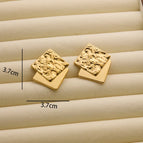 R197 Pleated Square-Gold