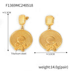 F1369-Gold Earrings