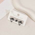 Double Triangle Black