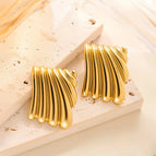 Ed014 Gold Stud Earrings