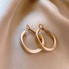 35 # Frosted gold earrings
