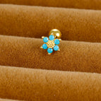 3 Gold Blue Diamond 1 Piece