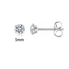 5mm Zircon Ear Studs【1 pair】