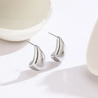 Water Drop Earrings Rigid Color / 18K