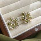Hollow Zircon Flower-Silver Needle