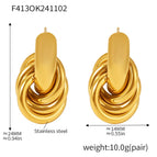 F413-Gold  Earrings
