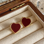 #10 Red Heart Earrings