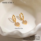 NMSE-K748-1 Gold Earrings
