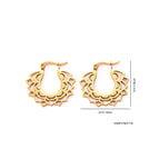 Hollow Flower Ear Clips