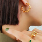 F549 Gold Earrings