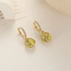 479-Opal Ball Ear Studs