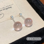 Lxw004 Grapefruit Pink Ball Ear Bone Stud【10mm】