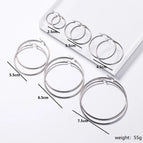Silver / 7.5cm-6.5cm-5.5cm-4.5cm-3.5cm-2.5cm