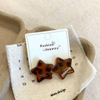 BWW10 Leopard Star Stud Earrings