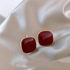 56# Square Edge Stud Earrings