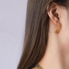 Gold Big Ear Stud Pairs