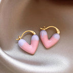 3# Ear Clip-Gold/1.3*1.1cm-Pink