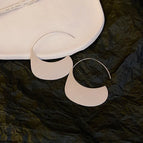 24# Ear Hook-Titanium Steel-Silver (Geometry)