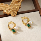 Gold-Pearl Green Diamond