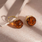 65# Ear Clip-Coffee Color-Ball