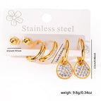 Water Drop Full Diamond Earrings Set 0366