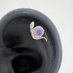 A1039 Purple Diamond Winding Snake