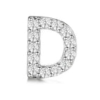 Letter Earrings D (Single Piece)
