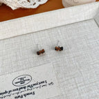 Small Bowknot Acetate Ear Studs R4940b