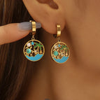 One Size / Gold / Coconut Tree