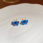 4#Silver Needle-Blue-Butterfly