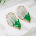 White + Green Mixed Color (irregular Color)