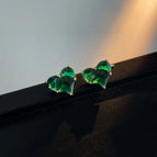 Emerald Zircon Heart