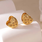 Love Star White Diamond Earrings
