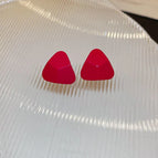 135# Silver Needle-Rose Red Triangle